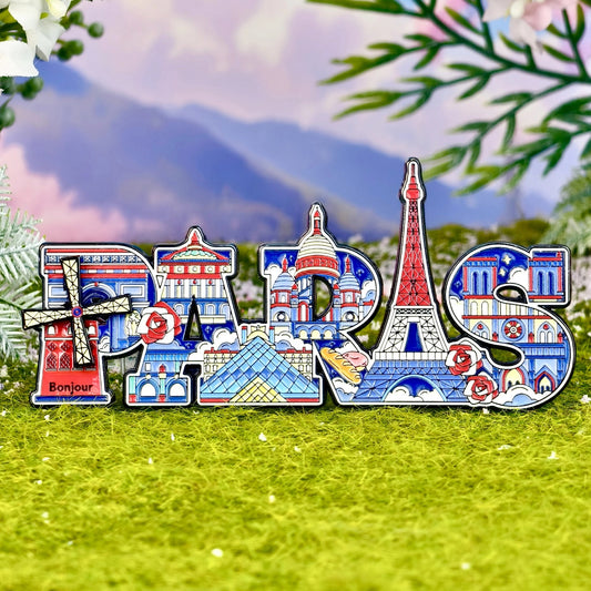 Paris Lettering Fridge Magnet
