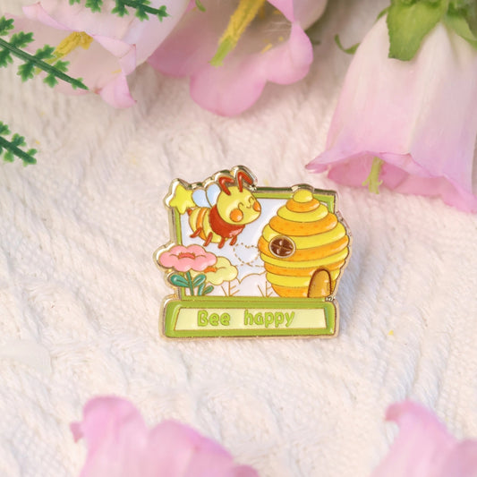 Bee Happy Badge
