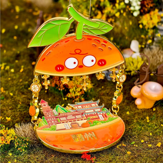Orange Fridge Magnet