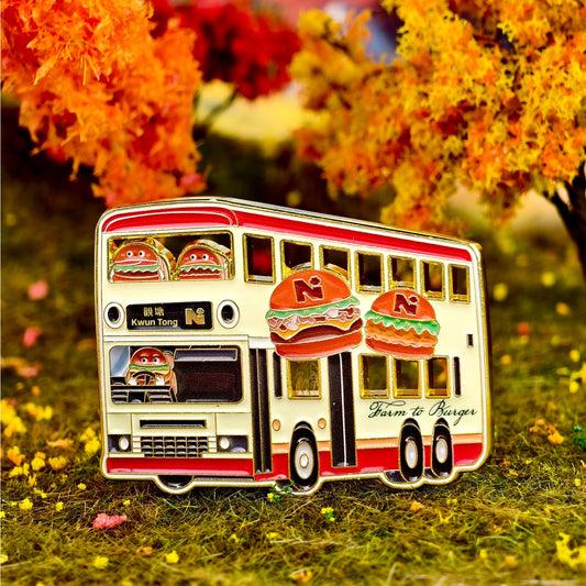 Bus Burger Fridge Magnet