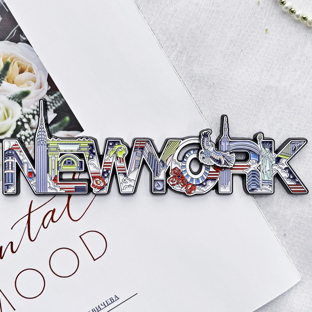 New York Lettering Fridge Magnet