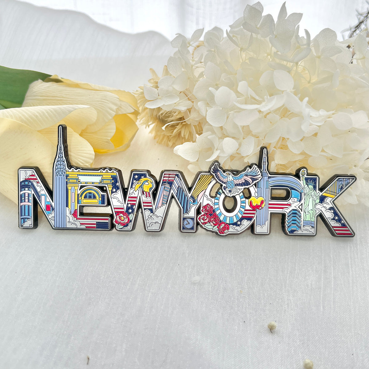 New York Lettering Fridge Magnet